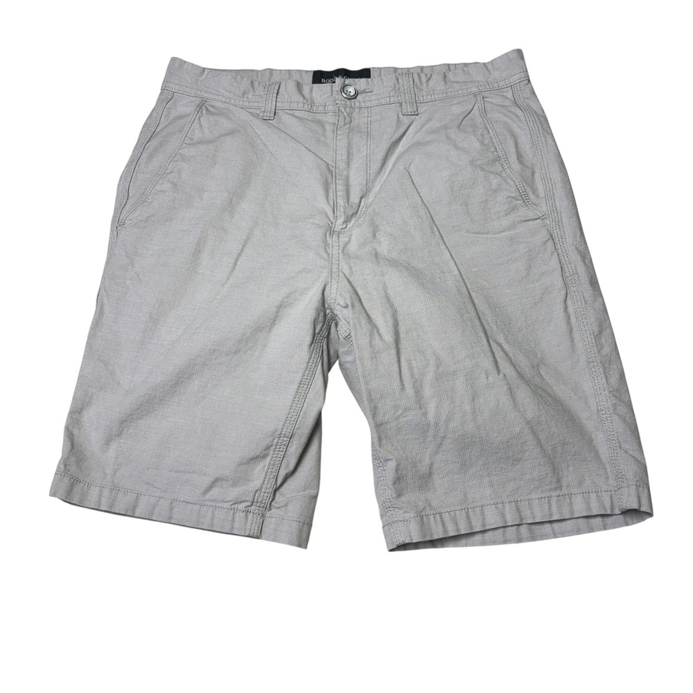 Rodd & Gunn Mens Original‎ Fit Shorts Light Grey Check Cotton Stretch Size 30X9